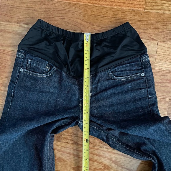 Citizens of Humanity Belly Panel Maternity Flare Bootcut Dark Wash Jeans Sz 27 - Picture 14 of 15